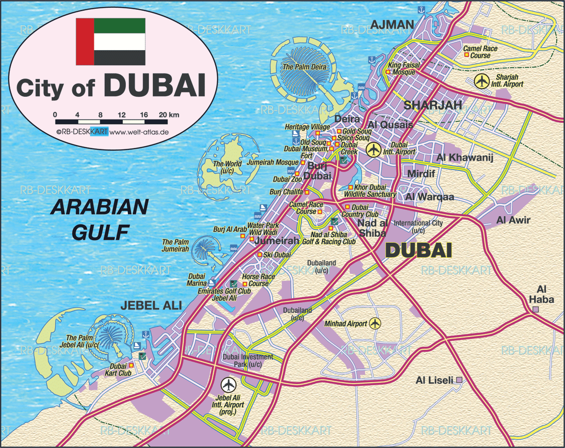 Dubai Maps Emirates Travel Guide