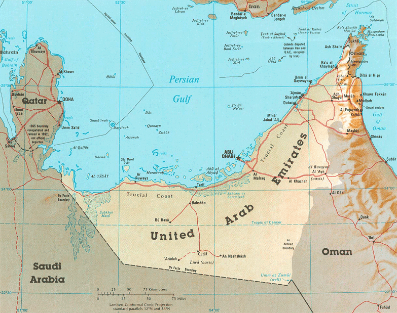 Maps of UAE - Emirates Travel